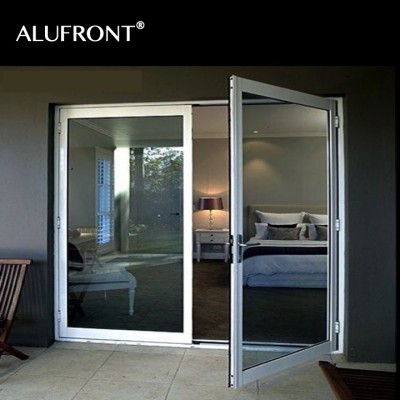 ALUFRONT aluminium glass hinged door with AS2047