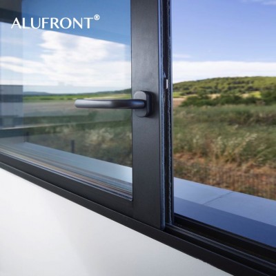 AS2047 certificated toughened safety double glass aluminium sliding window