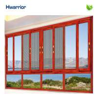 Hot selling fashion  design 1.4mm thickness  aluminum frame tempered glass sliding window foshan manufacturer China