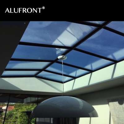 Alufront Australian standard aluminium profile tempered glass beautiful sun house made in China