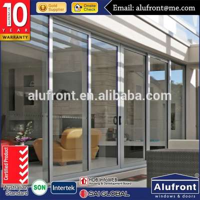 America design sound proof and weather proof double glass aluminium alloy sliding doors