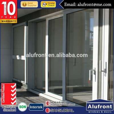 NFRC US certificated aluminum low e triple glass sliding door with customized colors