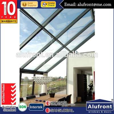 Prefabricated new design aluminium frame glass sunroom