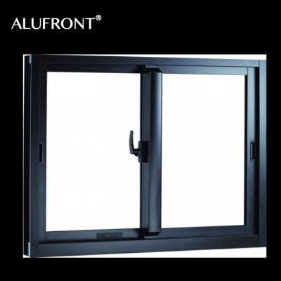 Guangzhou ALUFRONT 2 track aluminium sliding windows with Australian Standard