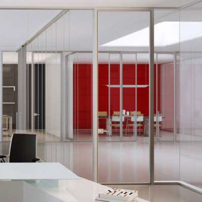 Sound Proof Frameless Office Wall Glass Partition