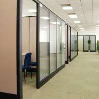 Stand Aluminum Frame Sound Proof Wall Glass Partition