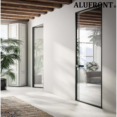 Modern design Slim Frame Glass French Door Interior