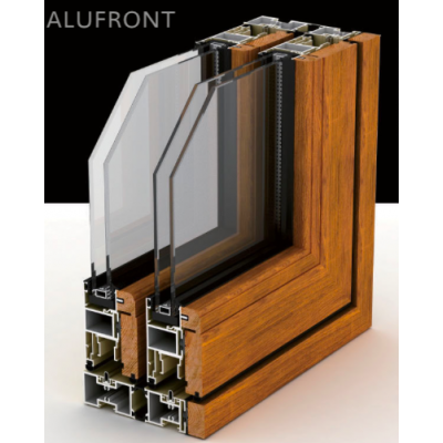 US certified and Australia Certified high quality Aluminium cladding wood door