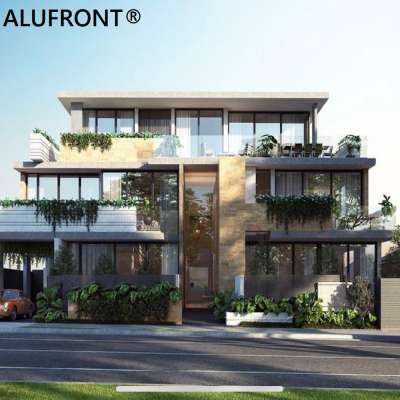 Elegant Condominium exterior design aluminium windows and doors